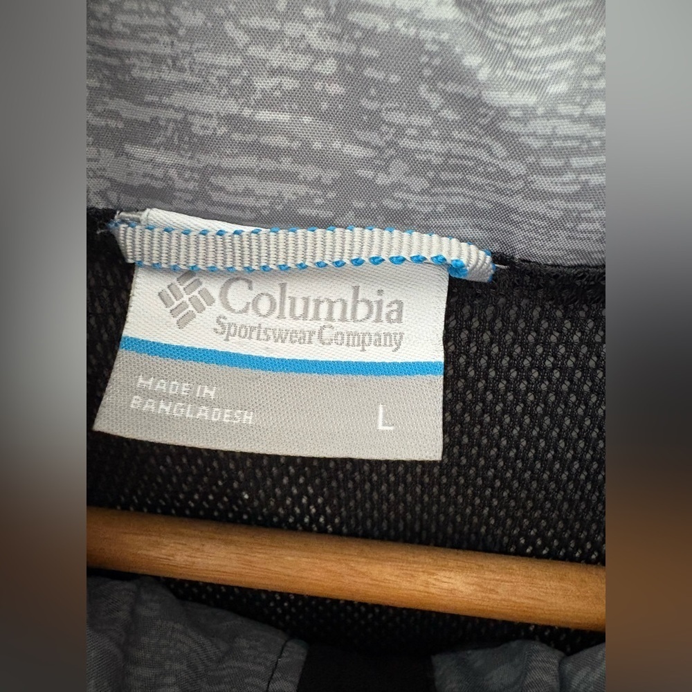 Columbia men’s omni-tech grey black hooded jacket size large mesh lined - Picture 5 of 12